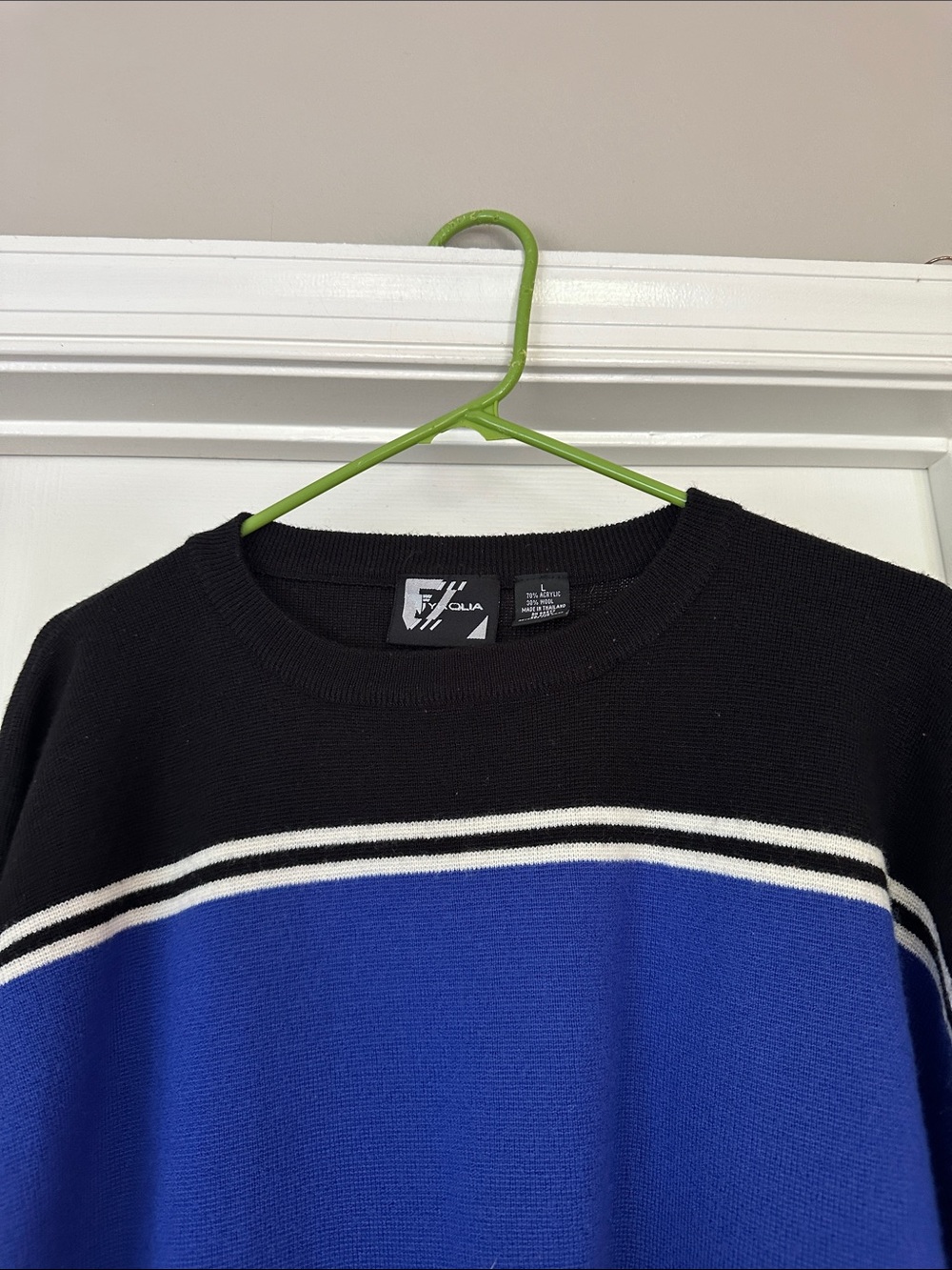 Tyrolia vintage wool blend crew neck sweater - Picture 2 of 6